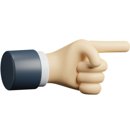 Richtung Finger Hand  3D Icon