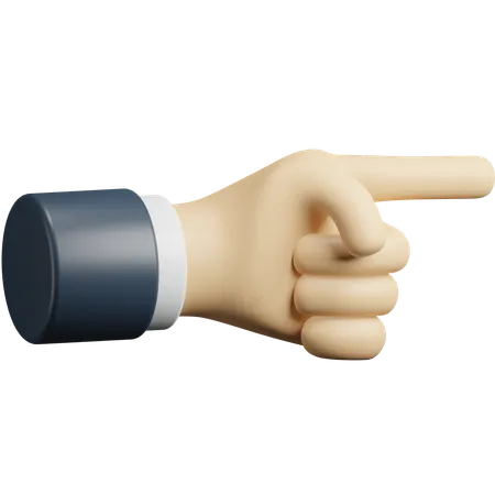 Richtung Finger Hand  3D Icon