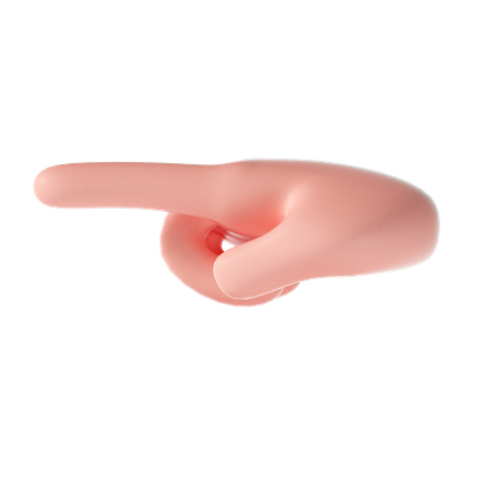 Richtung zeigt Handbewegung  3D Icon