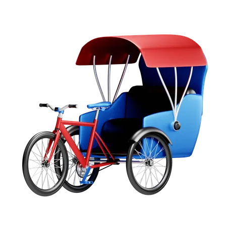 Rickshaw  3D Icon