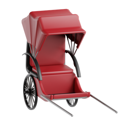 Rickshaw  3D Icon