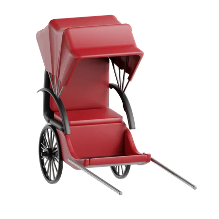 Rickshaw  3D Icon