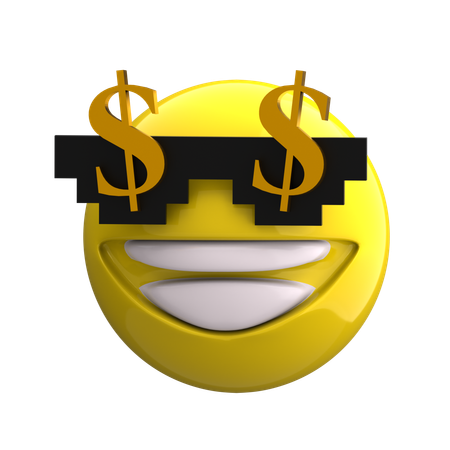 Emoji rico  3D Icon