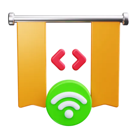 Rideau intelligent  3D Icon