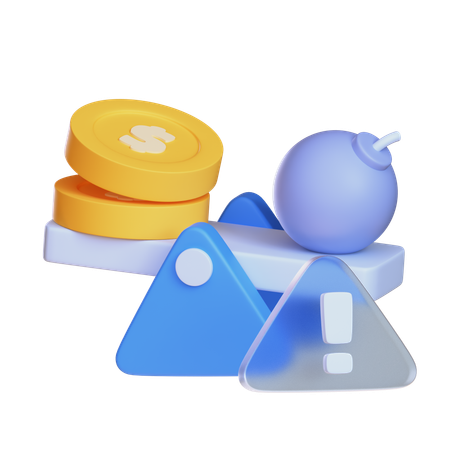 Riesgo  3D Icon