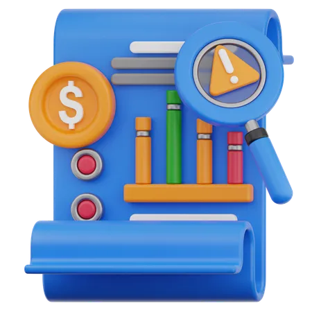 Riesgo financiero  3D Icon