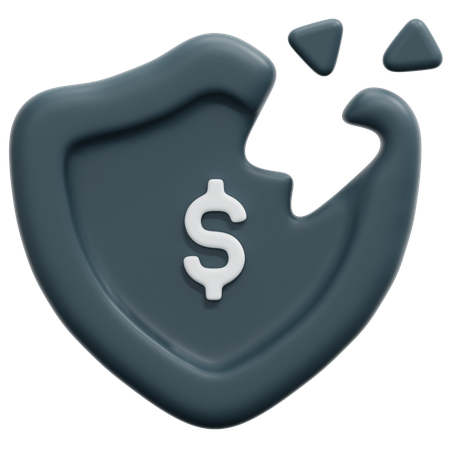 Riesgo financiero  3D Icon