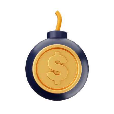 Riesgo financiero  3D Icon