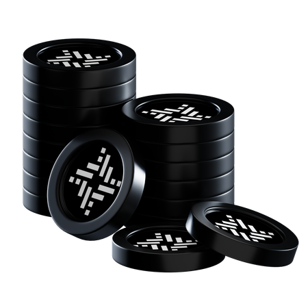 Rif Coin Stacks  3D Icon