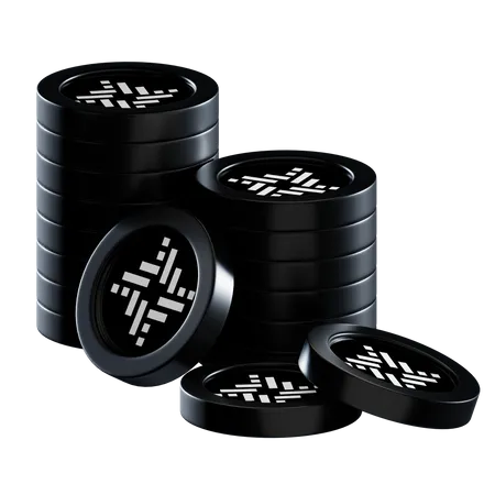 Rif Coin Stacks  3D Icon