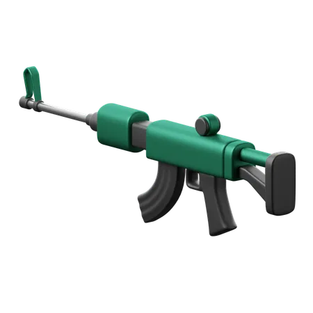 Rifle De Ilustracion De Iconos De Guerra 3 D 3D Icon
