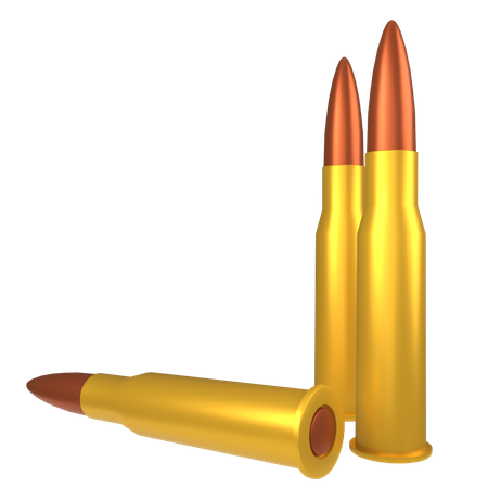 Rifle Bullets  3D Icon