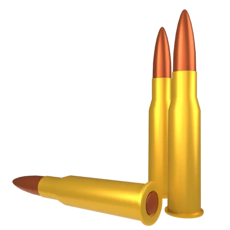 Rifle Bullets  3D Icon