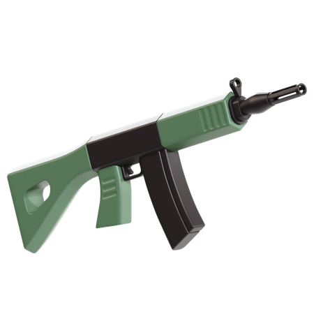 Rifle de assalto  3D Icon