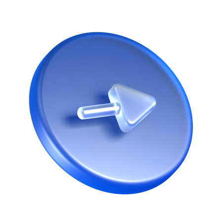 Right  3D Icon