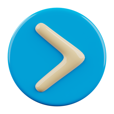 Right  3D Icon