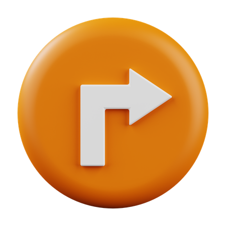 Right  3D Icon