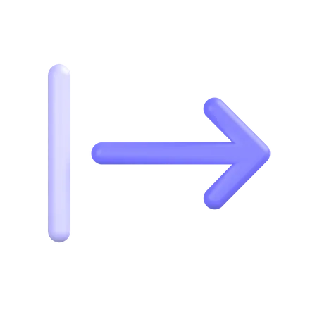 Right-alignment 3D Icon