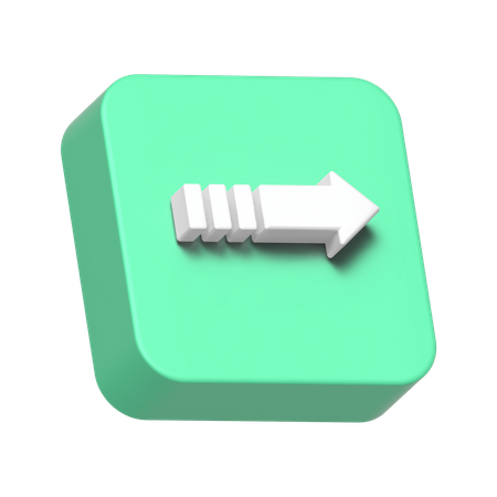Right Arrow_1  3D Icon