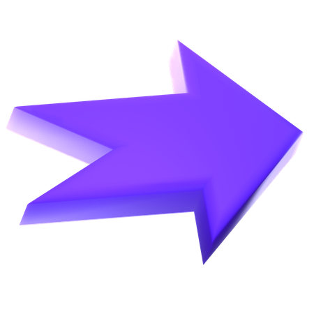 右矢印  3D Icon