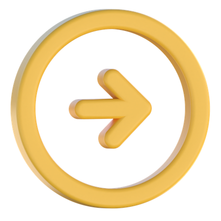 Right Arrow  3D Icon