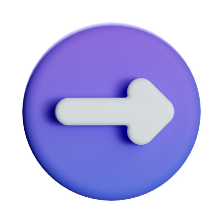 Right Arrow  3D Icon