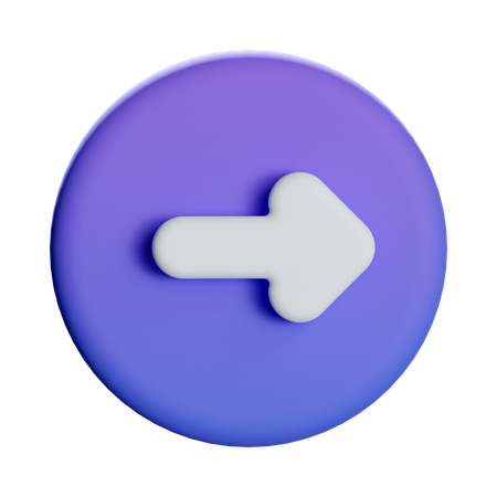 Right Arrow  3D Icon