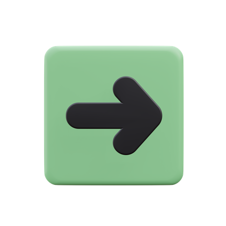 Right Arrow  3D Icon