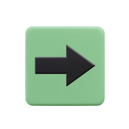 Right Arrow  3D Icon