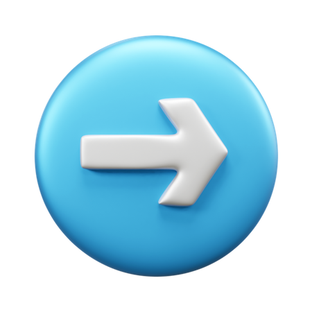 Right Arrow  3D Icon