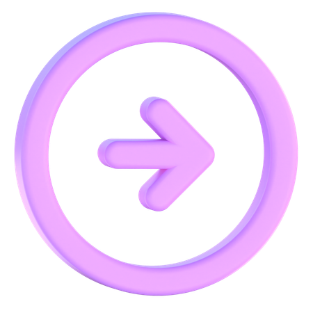 Right Arrow  3D Icon