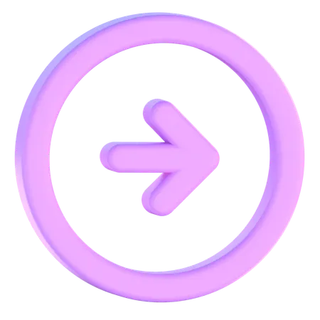 Right Arrow  3D Icon