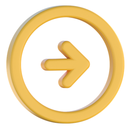 Right Arrow  3D Icon