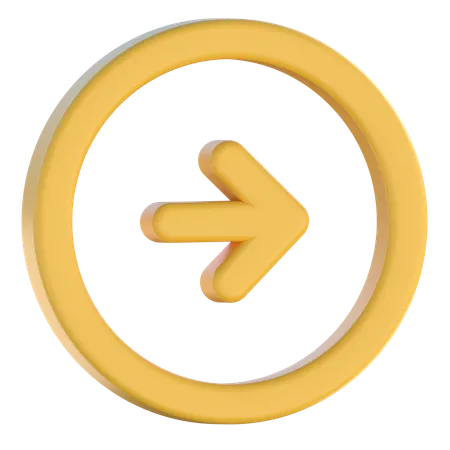 Right Arrow  3D Icon