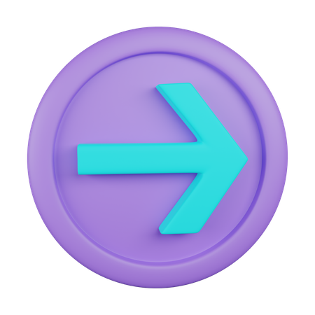 Right arrow  3D Icon