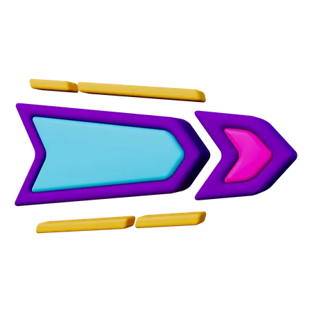 Right Arrow  3D Icon