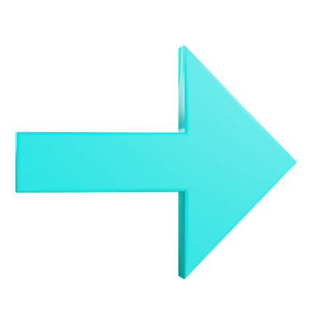 Right Arrow  3D Icon