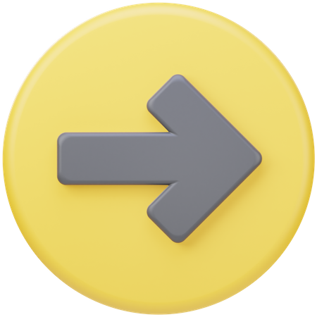 Right Arrow  3D Icon