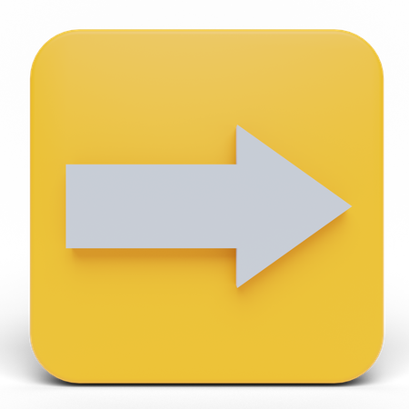 Right Arrow  3D Icon