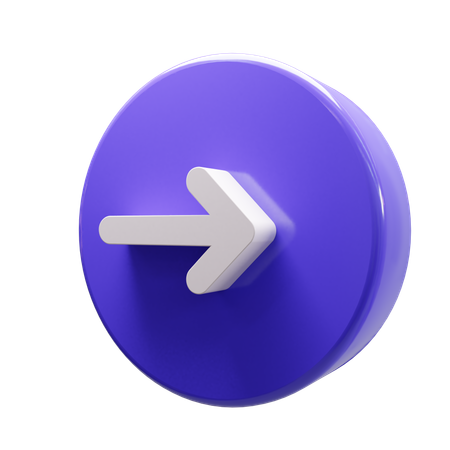 Right Arrow  3D Icon