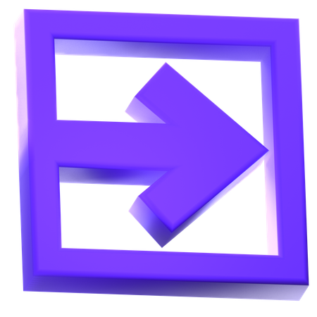 Right Arrow  3D Icon