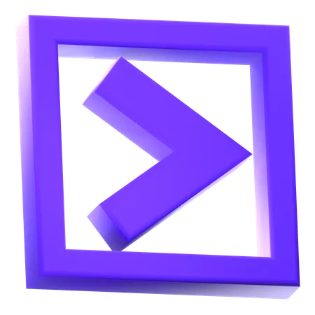 Right Arrow  3D Icon