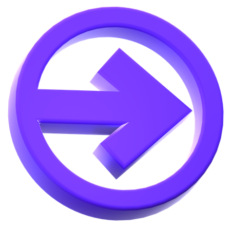 Right Arrow  3D Icon