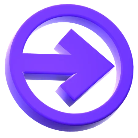 Right Arrow  3D Icon