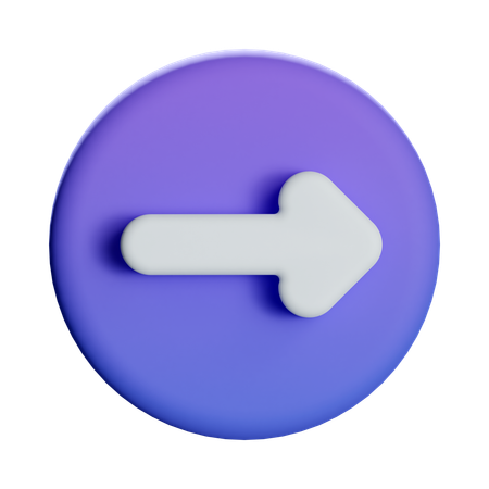 Right Arrow  3D Icon
