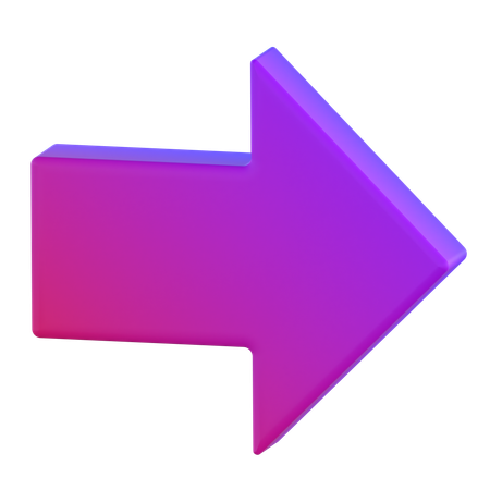 Right Arrow  3D Icon