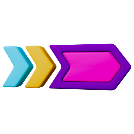 Right Arrow  3D Icon