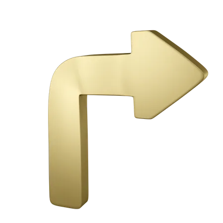 Right Arrow  3D Illustration