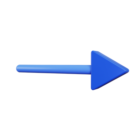 Right Arrow  3D Illustration