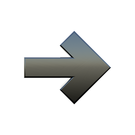 Right Arrow  3D Illustration